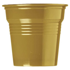 Plastikbecher PS Gold 80ml Ø5,7cm (50 Stück)