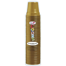 Plastikbecher PS Gold 80ml Ø5,7cm (1500 Stück)