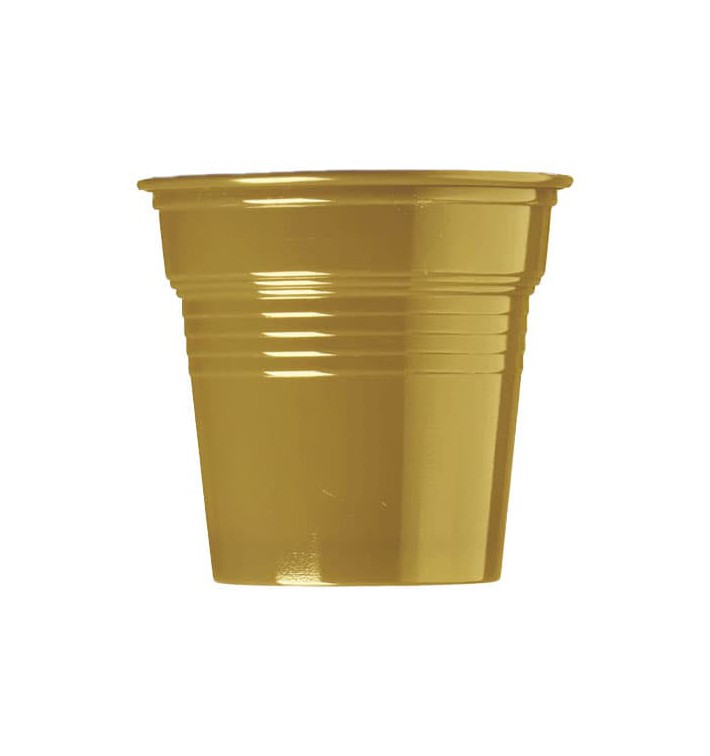 Plastikbecher PS Gold 80ml Ø5,7cm (1500 Stück)
