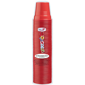 Plastikbecher PS Rot 80ml Ø5,7cm (50 Stück)
