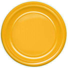 Plastikteller PS flach Mango 220mm (30 Stück)