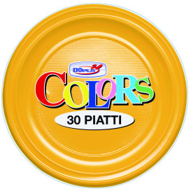 Plastikteller PS flach Mango 170mm (1100 Stück)