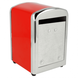 Serviettenspender Rostfrei Rot Miniservis 17x17 (12 Stück)