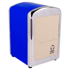 Serviettenspender Rostfrei Blau Miniservis 17x17 (12 Stück)