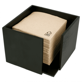 Serviettenhalter Cocktail Schwarz 13,5x13,5x10cm (12 Stück)