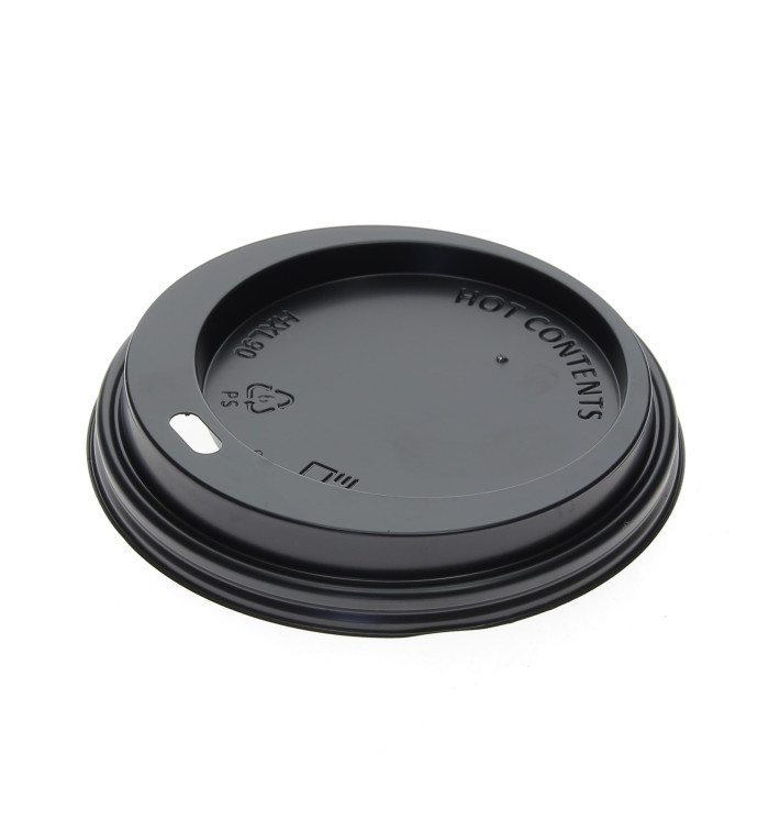Deckel Schwarz für Becher 12, 16 y 22 Oz Ø9,0cm (1.000 Stück) Deckel Schwarz für Becher 12, 16 y 22 Oz Ø9,0cm (1.000 Stück)