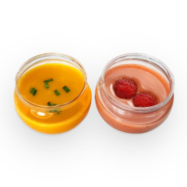Fingerfood-Becher Rund Transparent 80ml (12 Stück)