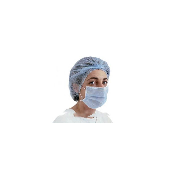 Mundschutz 2 lagig mit elastischen Ohrschlaufen Blau (50 Stück) Mundschutz 2 lagig mit elastischen Ohrschlaufen Blau (50 Stück)