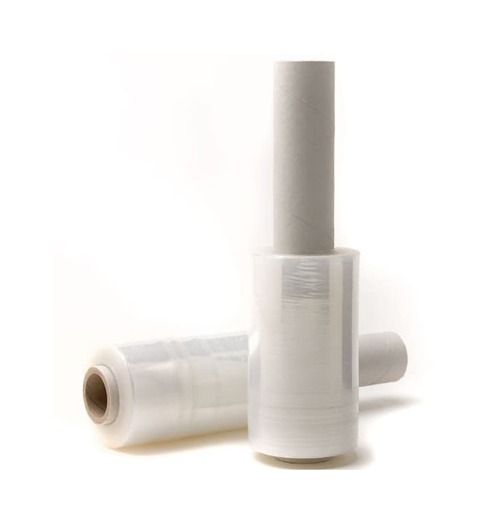 Transparente Palettenfolie 10cm 23 μm (20 Rollen) Transparente Palettenfolie 10cm 23 μm (20 Rollen)