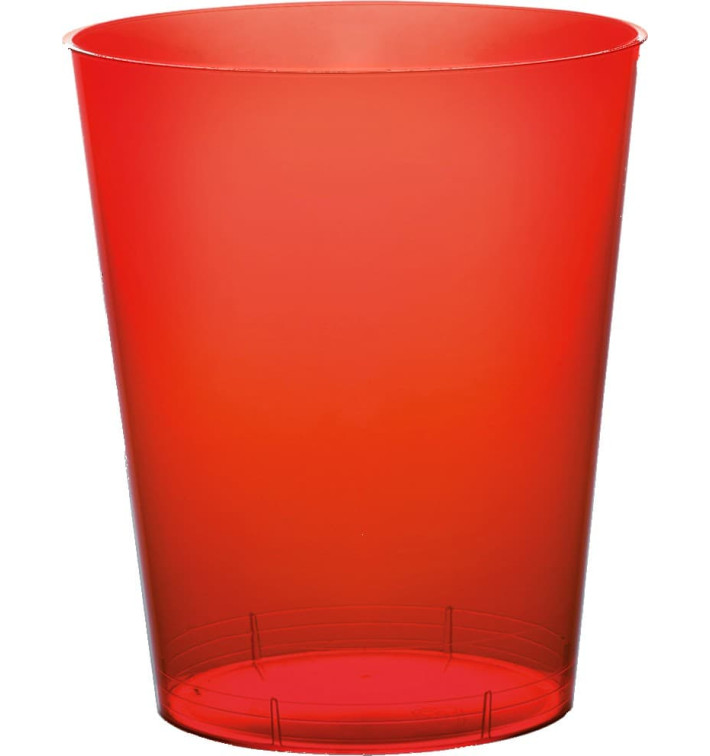 Becher aus Hartplastik Moon Rot Transp. PS 350ml (400 Stück) Becher aus Hartplastik Moon Rot Transp. PS 350ml (400 Stück)