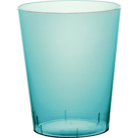 Becher aus Hartplastik Moon Türkis Transp. PS 350ml (20 Stück)