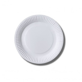 Papierteller Biocoated weiß Ø18cm (20 Stück)