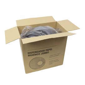 Toilettenpapierhalter für Großrollen 300m Polycarbonat Schwarz (1 Stück)