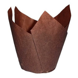 Muffinförmchen Tulpe Fettdicht 72 mm Braun (2160 Stück)