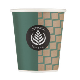 Bio Kaffeebecher Cupmatic 9 Oz/280ml Ø8,0cm (1000 Stück)