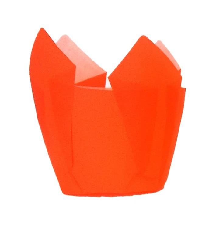 Muffinförmchen Tulpe Fettdicht 80 mm Orange (2000 Stück) Muffinförmchen Tulpe Fettdicht 80 mm Orange (2000 Stück)