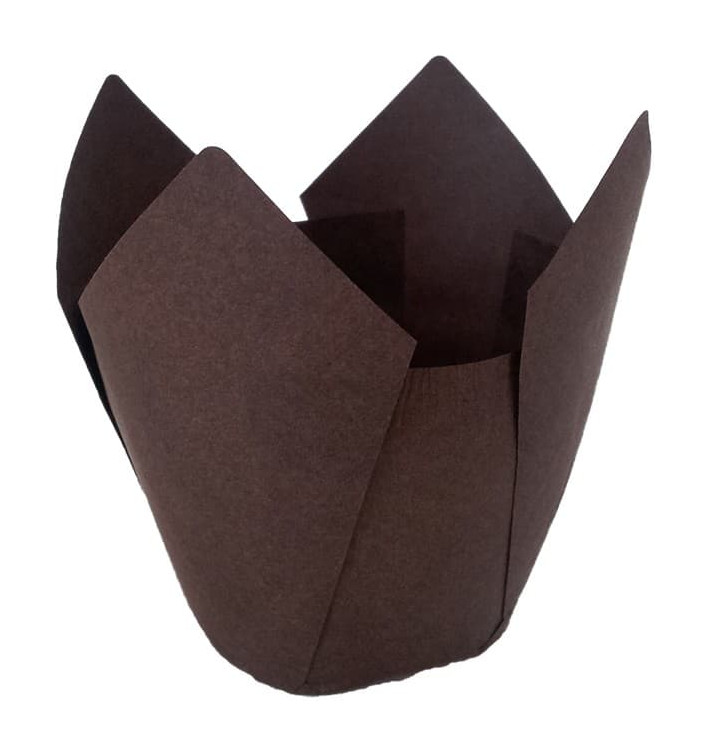 Muffinförmchen Tulpe Fettdicht 72 mm Braun (2160 Stück) Muffinförmchen Tulpe Fettdicht 72 mm Braun (2160 Stück)