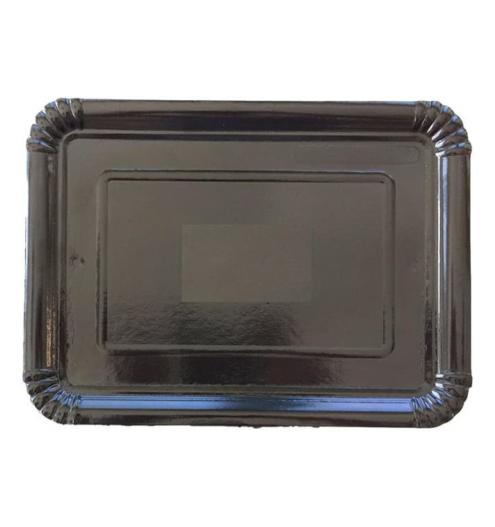 Pappschale rechteckig Schwarz 20x27 cm (100 Stück) Pappschale rechteckig Schwarz 20x27 cm (100 Stück)