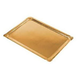 Pappschale rechteckig Golden 10x16 cm (1200 Stück)