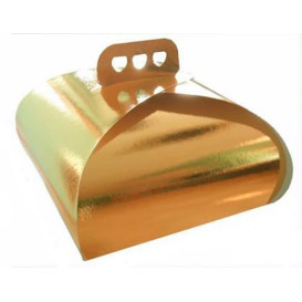 Gebäck Box Karton Golden Krawatte 275x275x140mm (100 Stück)
