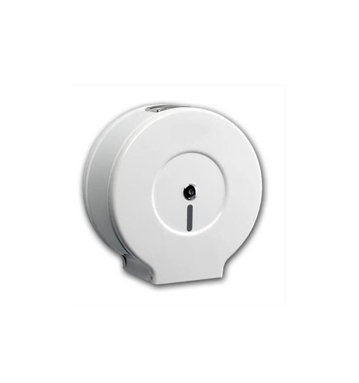Toilettenpapierhalter für Großrollen 300m Epoxy Weiß (1 Stück) Toilettenpapierhalter für Großrollen 300m Epoxy Weiß (1 Stück)