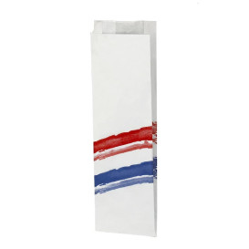 Papierbeutel für Baguette Streifen 10x4x33cm (125 Stück)