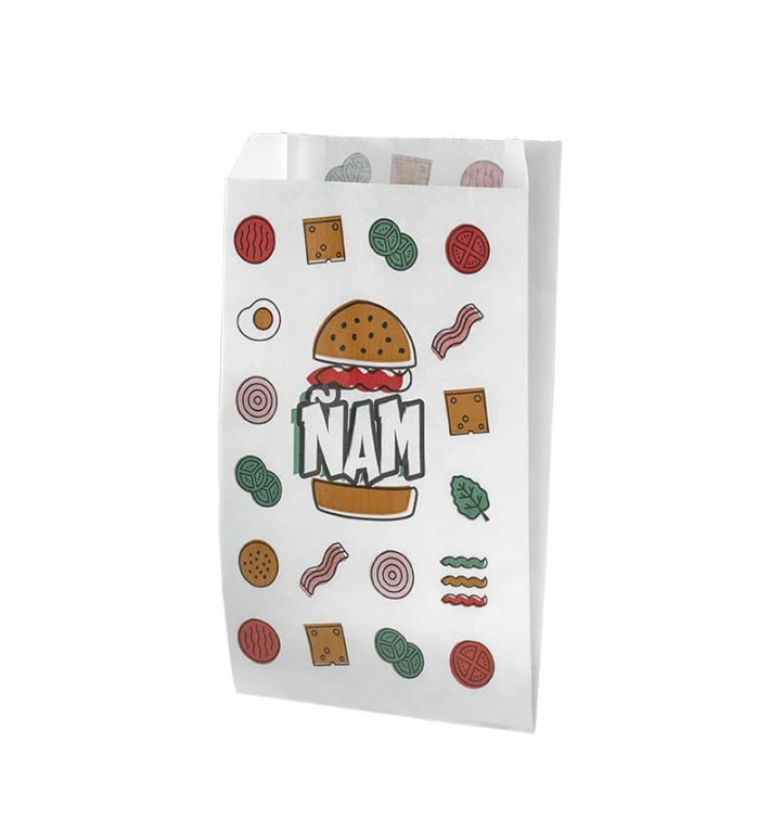 Burgerpapier fettdicht Ñam 14+7x27cm (1.000 Stück) Burgerpapier fettdicht Ñam 14+7x27cm (1.000 Stück)
