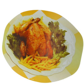 Pappdeckel mit Löchern für ovale Aluschalen 2.400ml (125 Stück)