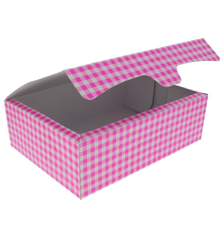 Gebäck Box pink 25,8x18,9x8cm 2Kg (25 Stück) Gebäck Box pink 25,8x18,9x8cm 2Kg (25 Stück)