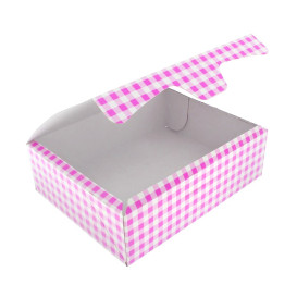 Gebäck Box pink 18,2x13,6x5,2cm 500g (250 Stück)