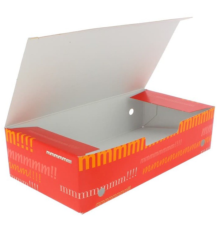 SnackBox mit Deckel To Go Groß 200x100x50mm (25 Stück)
