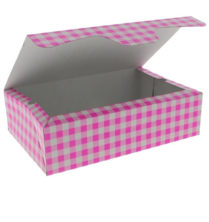 Gebäck Box pink 17,5x11,5x4,7cm 250g (360 Stück)