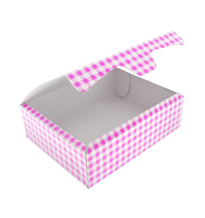Gebäck Box pink 20,4x15,8x6cm 1kg (200 Stück) Gebäck Box pink 20,4x15,8x6cm 1kg (200 Stück)