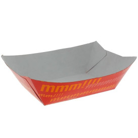 Pommesschale Pappe 350ml 10,6x7,3x4,5cm (1.000 Stück)