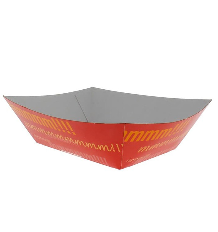 Pommesschale Pappe 525ml 12,1x8,1x5,5cm (25 Stück) Pommesschale Pappe 525ml 12,1x8,1x5,5cm (25 Stück)