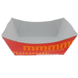 Pommesschale Pappe 300ml 11x7x3,5cm (25 Stück)