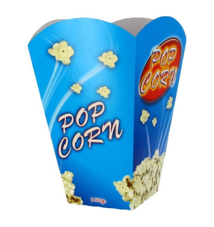 Große Popcorn Box 150gr. 8,7x13x20,3cm (25 Stück) Große Popcorn Box 150gr. 8,7x13x20,3cm (25 Stück)