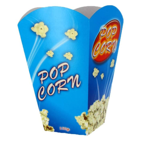 Große Popcorn Box 150gr 8,7x13x20,3cm (250 Stück)