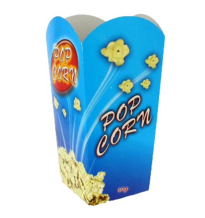 Medium Popcorn Box 90gr. 7,8x10,5x18cm (350 Stück) Medium Popcorn Box 90gr. 7,8x10,5x18cm (350 Stück)