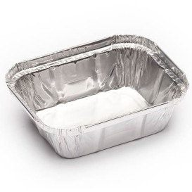 Aluschalen Rechteckig 250ml 128x100x32mm (2000 Stück)