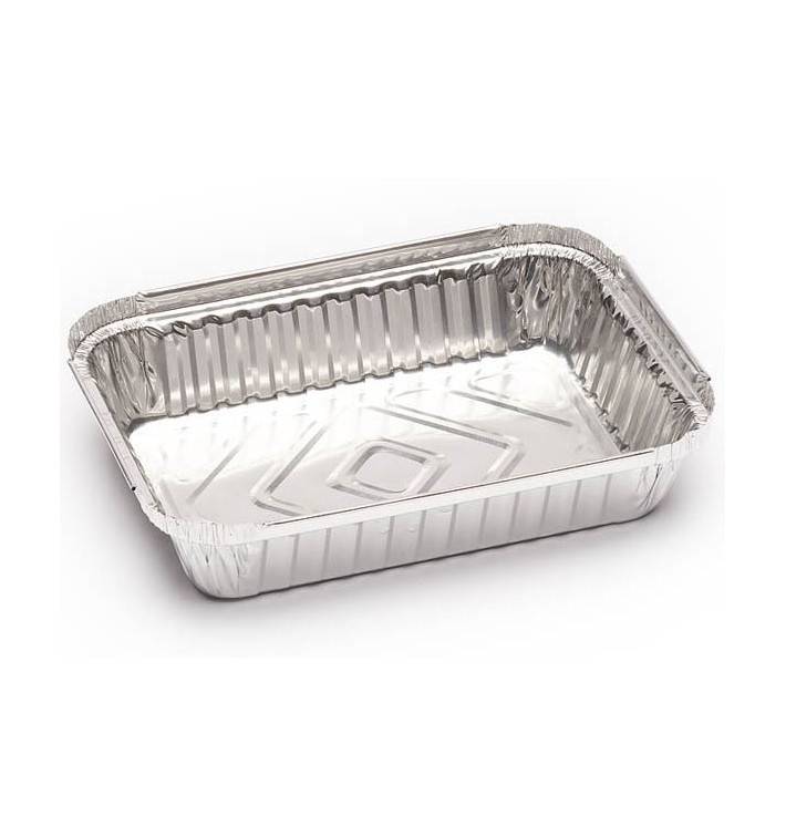 Aluschalen Rechteckig 580ml 185x135x30mm (125 Stück) Aluschalen Rechteckig 580ml 185x135x30mm (125 Stück)