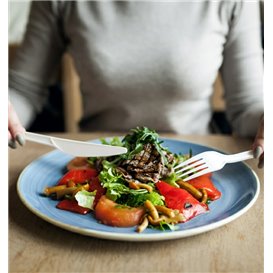 Messer Biologisch Abbaubar CPLA Weiß 165mm (50 Stück)