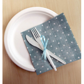 Teller Zuckerrohr-Fasern Bagasse Weiß Ø17,5 cm (1.000 Stück)