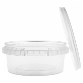 Verpackungsbecher aus Plastik mit Deckel 300ml Ø11,8 (374 Einh.)
