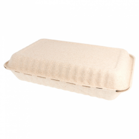 Verpackung Zuckerrohr-Fasern Natur 335x230x75mm (150 Einh)