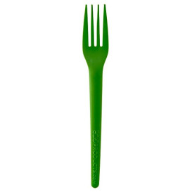 Bio Gabel kompostierbar CPLA Grün 17,0 cm (50 Stück)