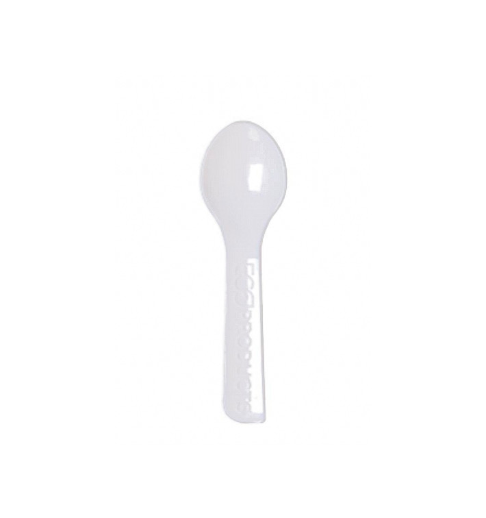 Bio Löffel für Eis kompostierbar CPLA Weiß 7,5 cm (2.000 Stück) Bio Löffel für Eis kompostierbar CPLA Weiß 7,5 cm (2.000 Stück)