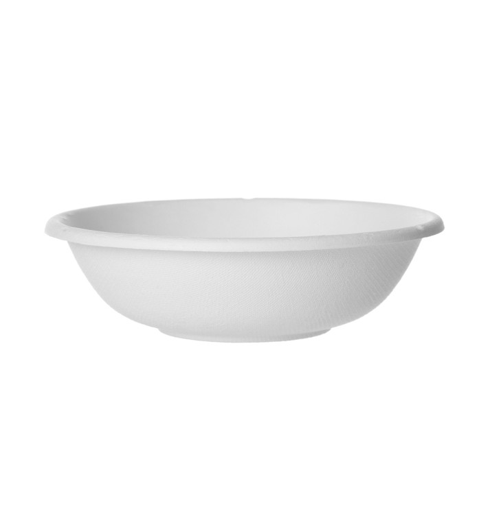 Schüssel Zuckerrohr Bagasse Weiß 470ml (800 Stück) Schüssel Zuckerrohr Bagasse Weiß 470ml (800 Stück)
