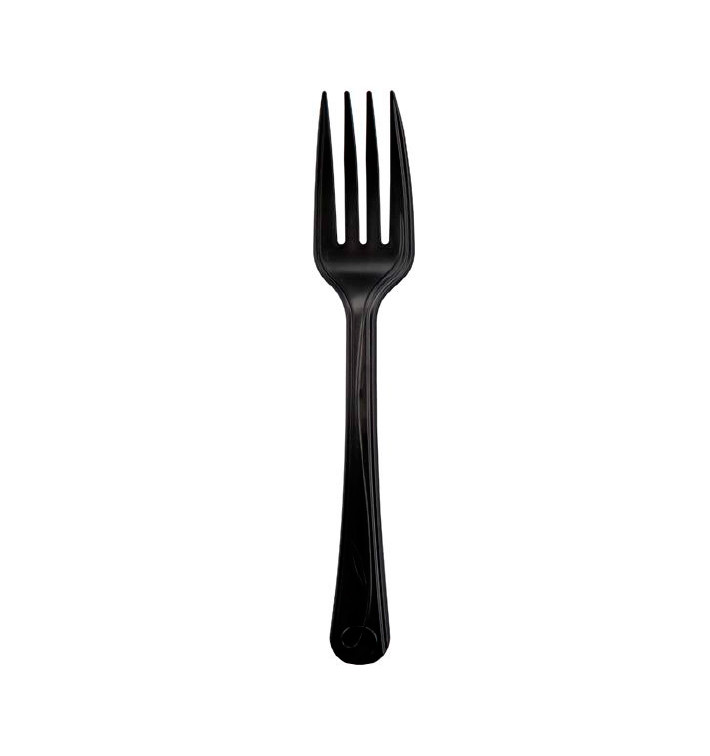 Bio Gabel kompostierbar CPLA Premium Schwarz 17,5 cm (50 Stück) Bio Gabel kompostierbar CPLA Premium Schwarz 17,5 cm (50 Stück)