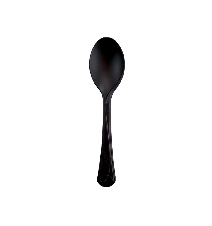 Bio Löffel kompostierbar CPLA Premium Schwarz 15,5 cm (500 Stück) Bio Löffel kompostierbar CPLA Premium Schwarz 15,5 cm (500 Stück)